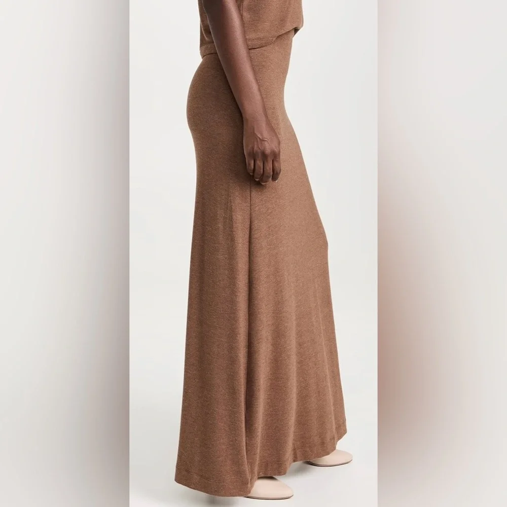 NWT Shopbop LESET Lauren High Waist Knit Maxi Skirt XL “Squirrel” Brown So Soft! - Picture 3 of 15